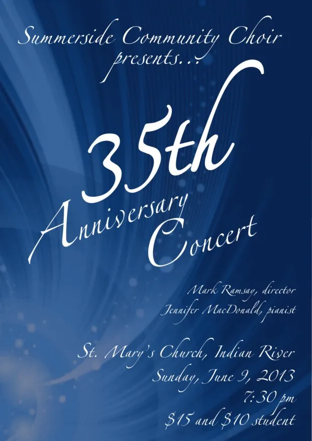 Spring 2013 concert poster