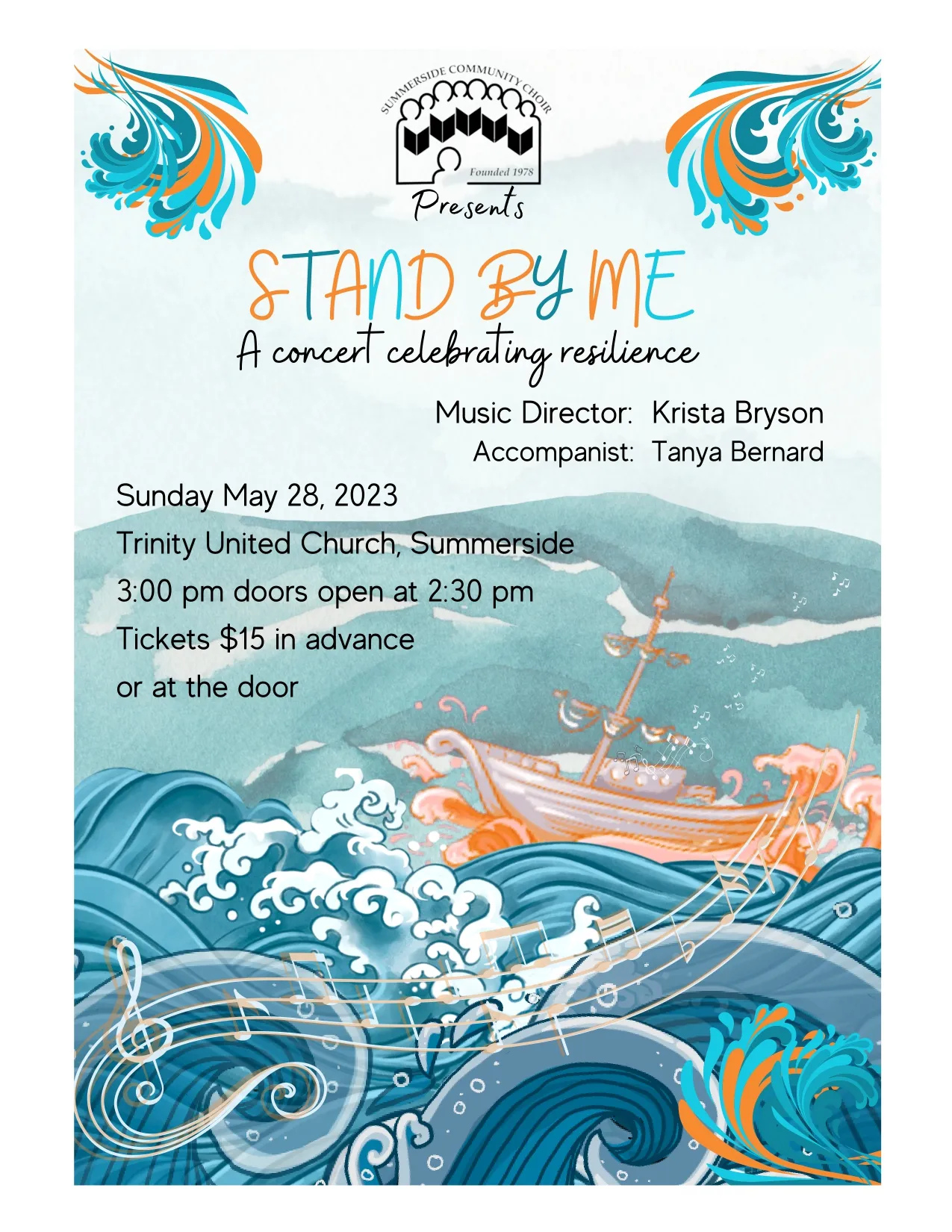 Spring 2023 concert poster