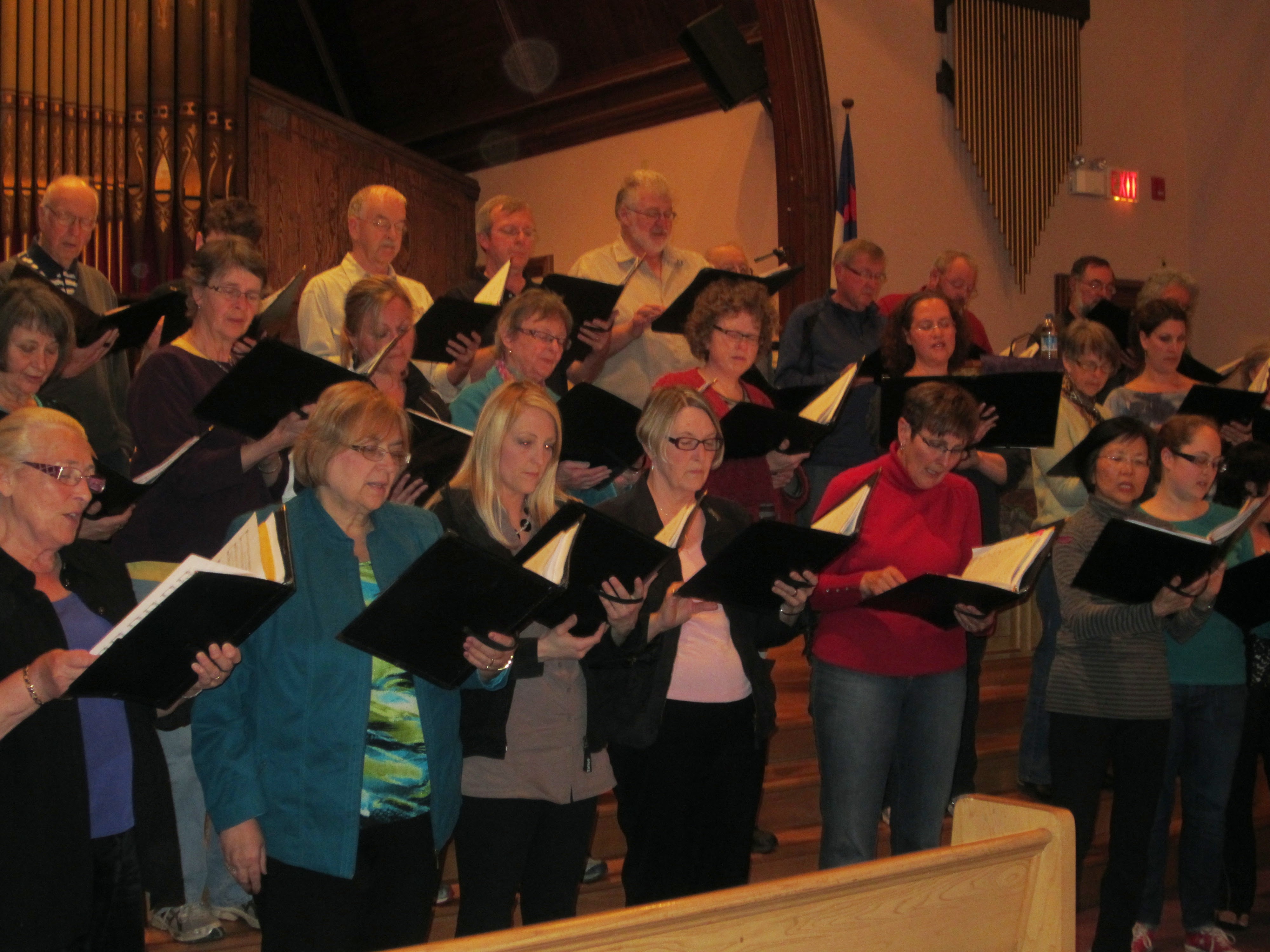 Summerside Community Choir in rehearsal, 2013