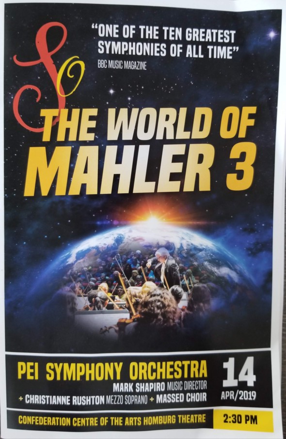 Concert programme for "The World of Mahler 3"